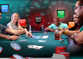 How can you deposit money in the online poker rooms?